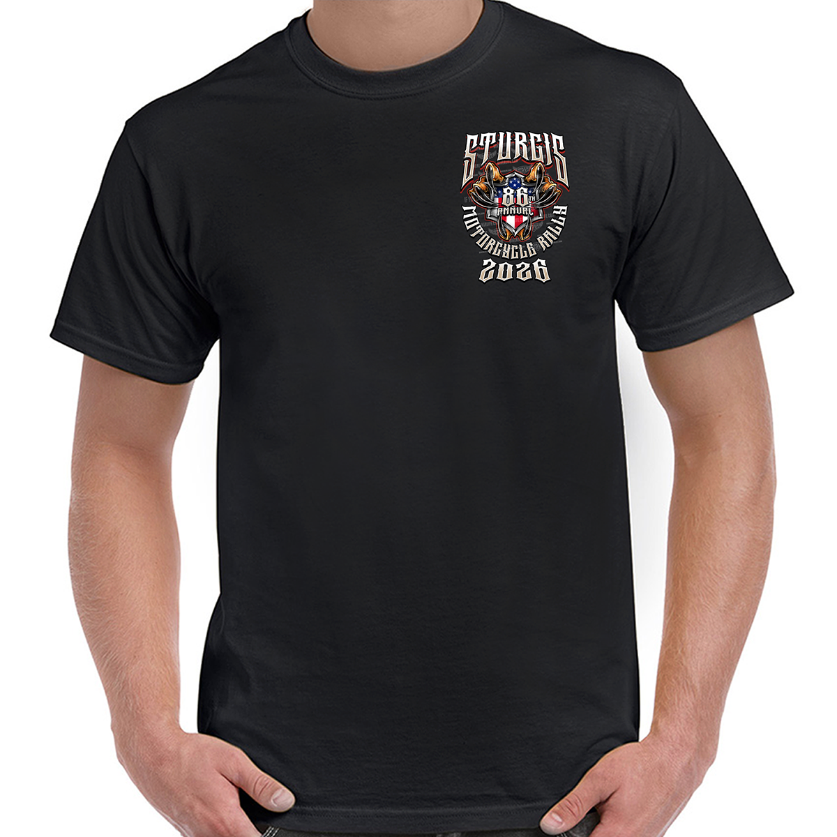 T-Shirt 2026 Sturgis Motorcycle Rally Indian Freedom Eagle