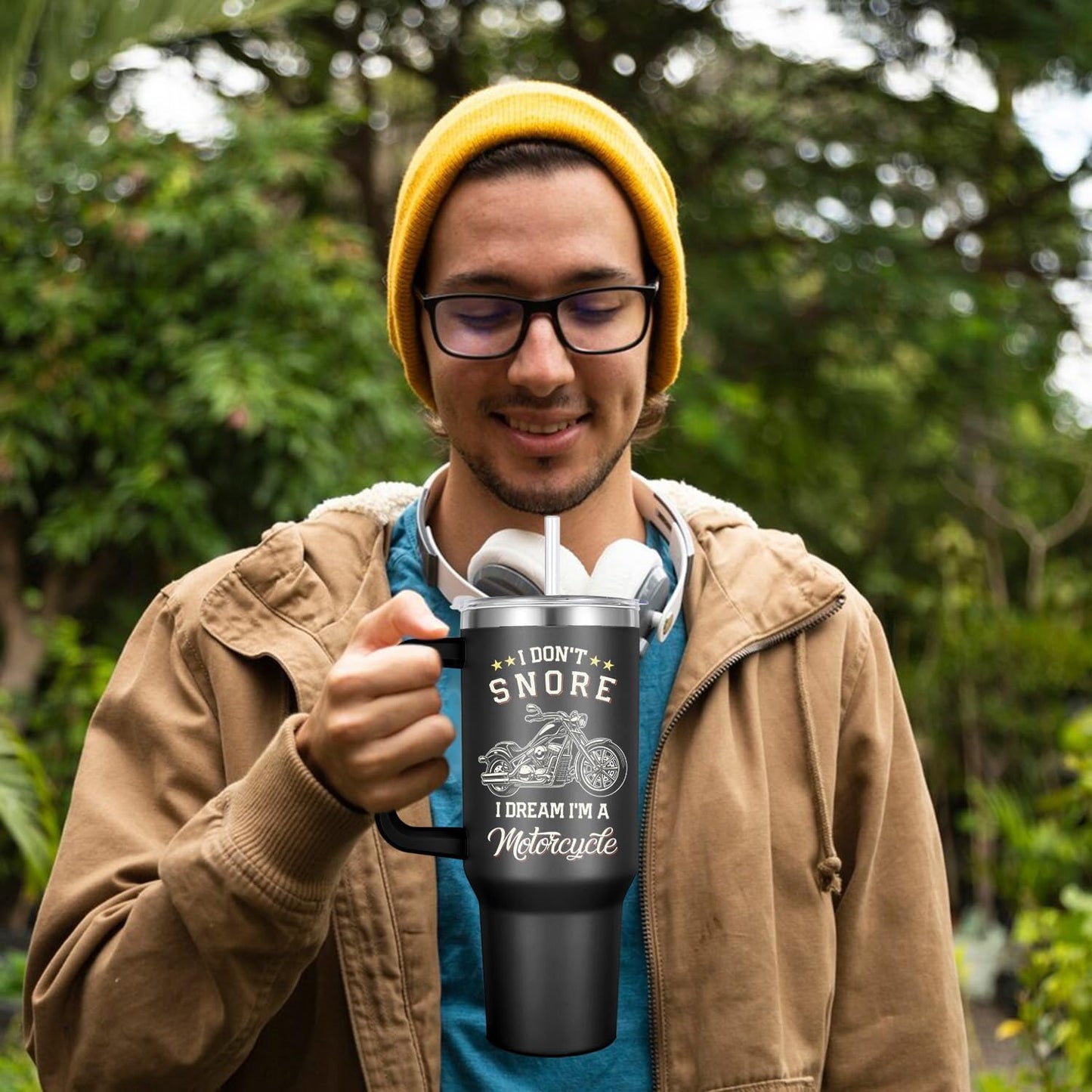 I'm a motorcycle 40oz Tumbler HA02