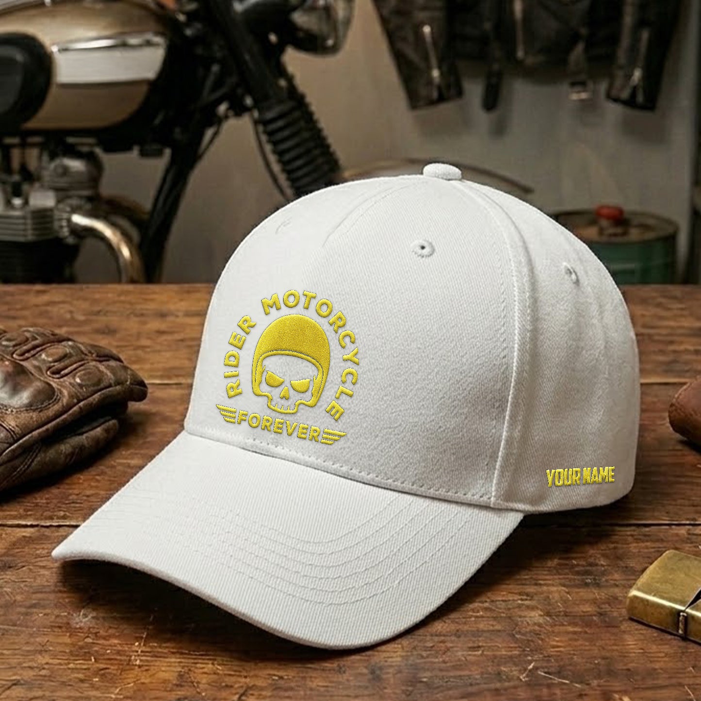 Biker Personalized Embroidery Cap LV04