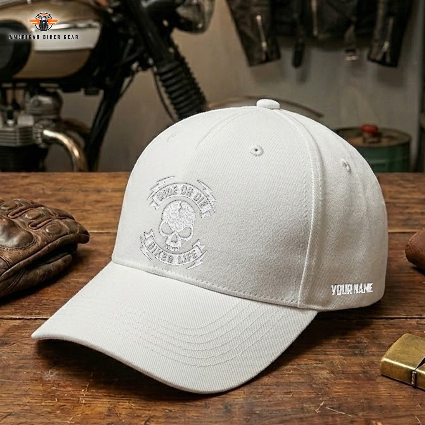 Biker Personalized Embroidery Cap LV13