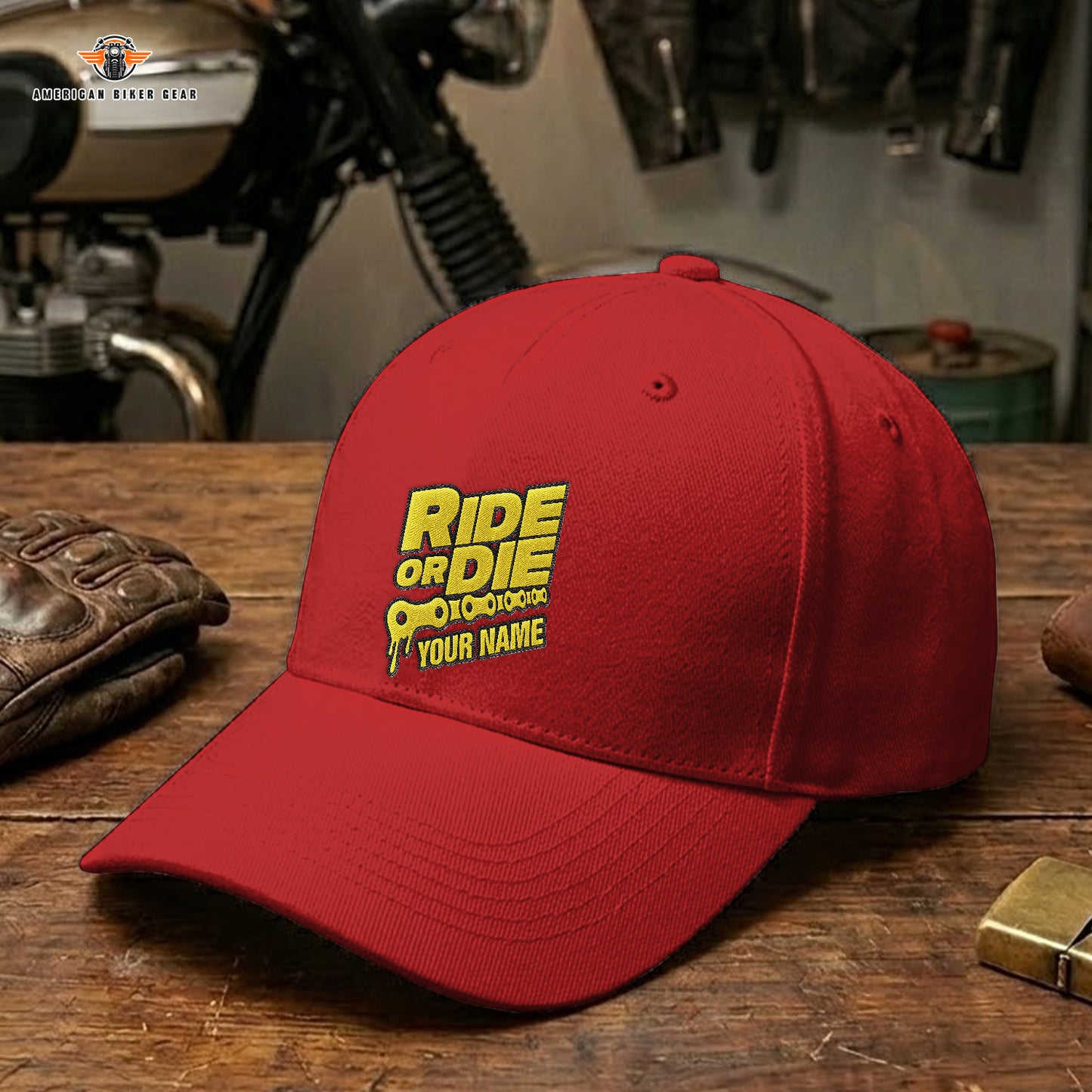 Biker Personalized Embroidery Cap LV20