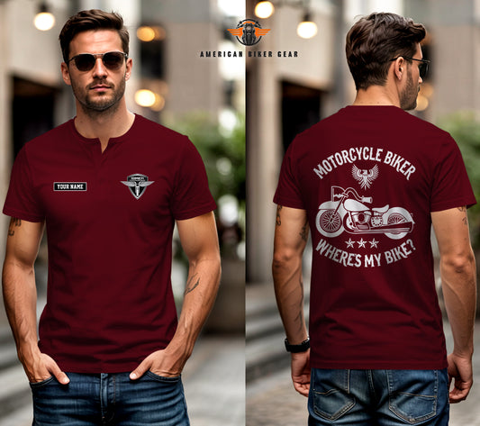 Where Is My Bike Henley Shirt