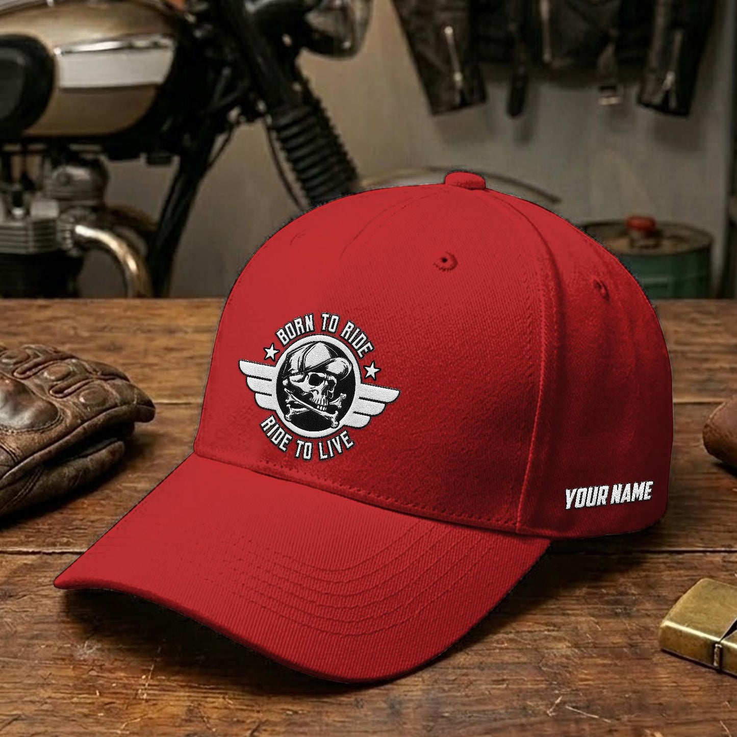 Biker Personalized Embroidery Cap TG07