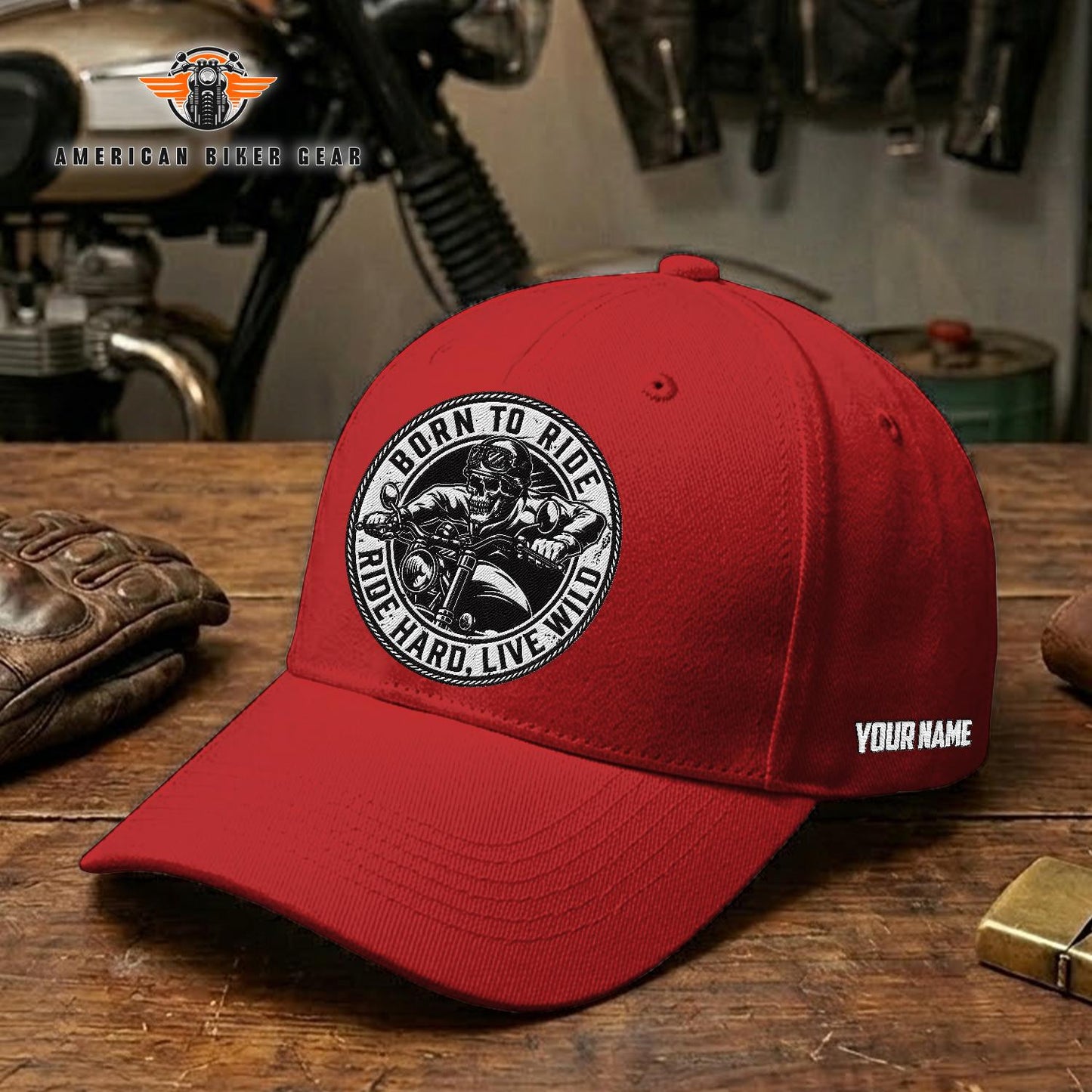 Biker Personalized Embroidery Cap TG15