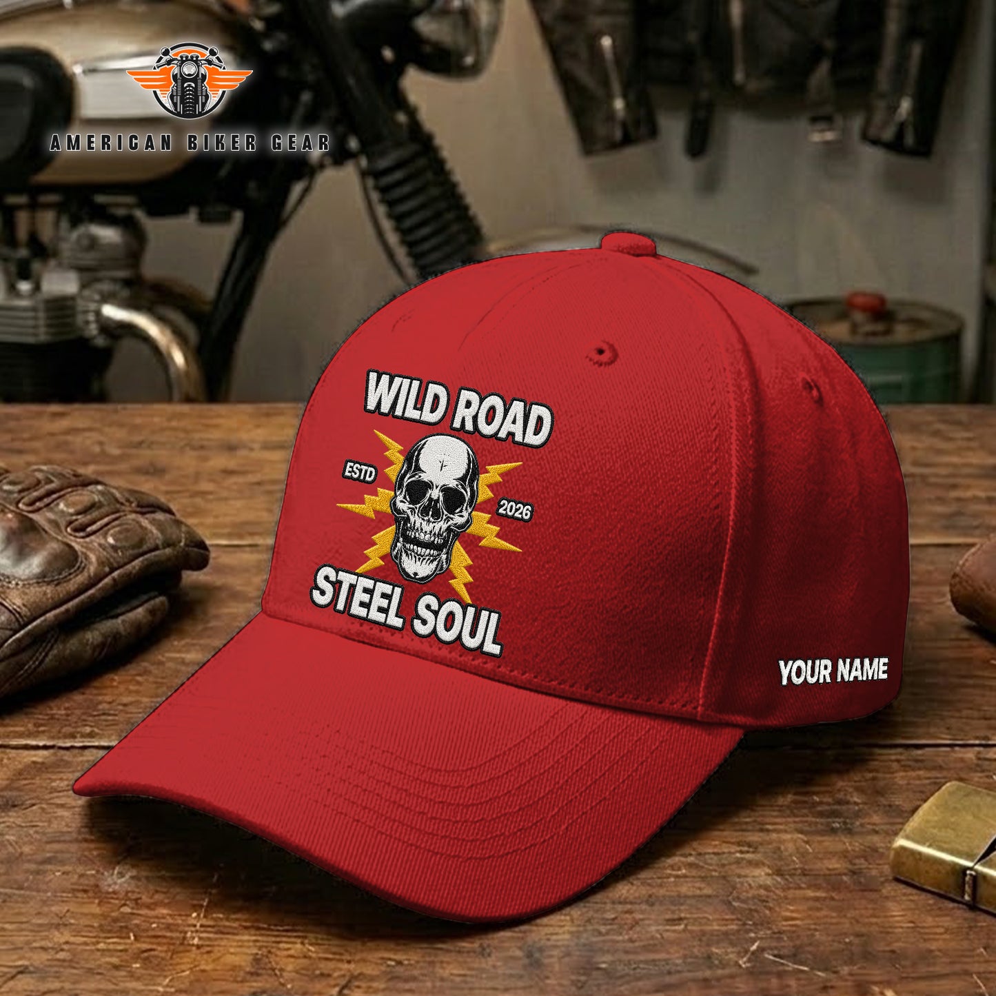 Biker Personalized Embroidery Cap TG22
