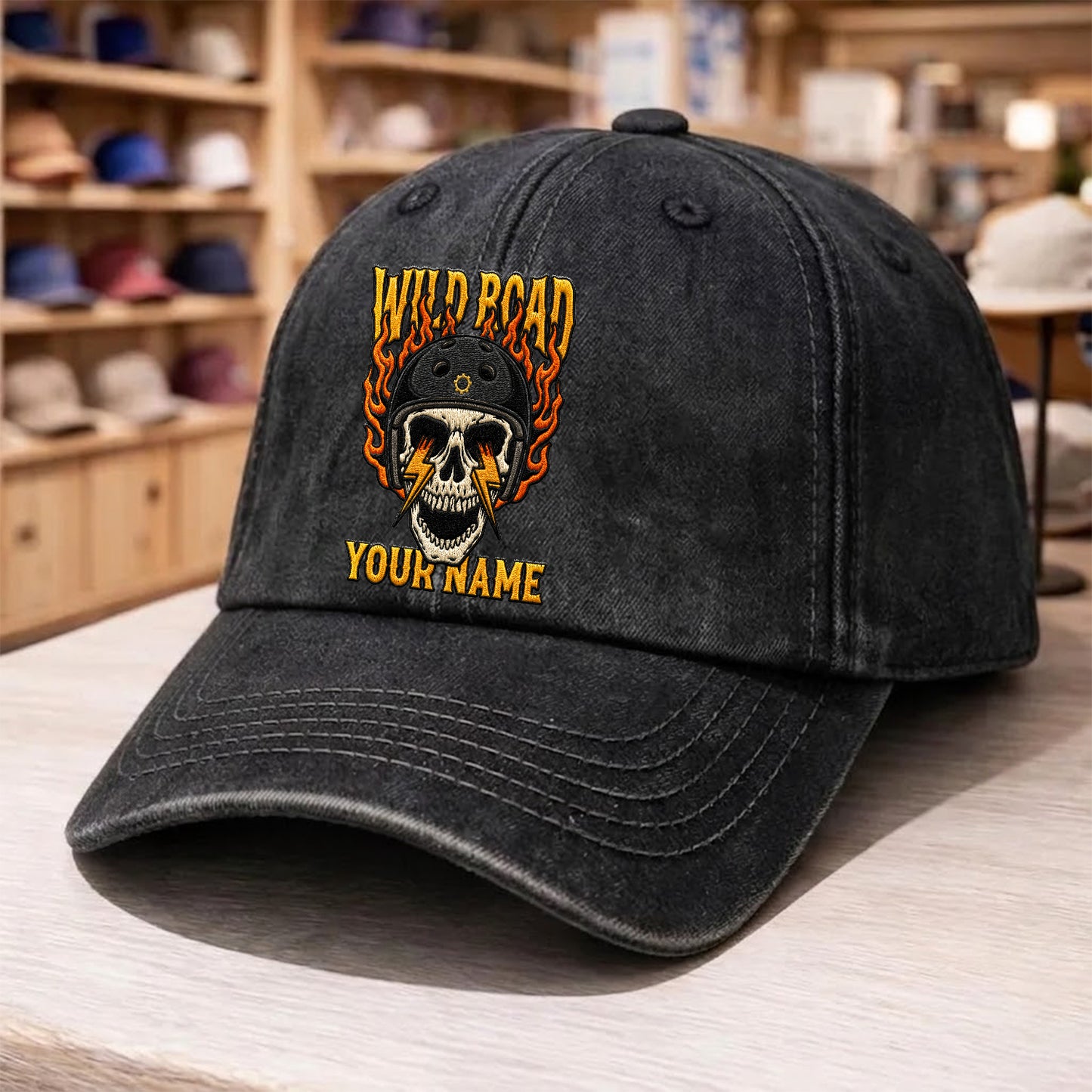 Biker Personalized Embroidery Baseball Cap TG09