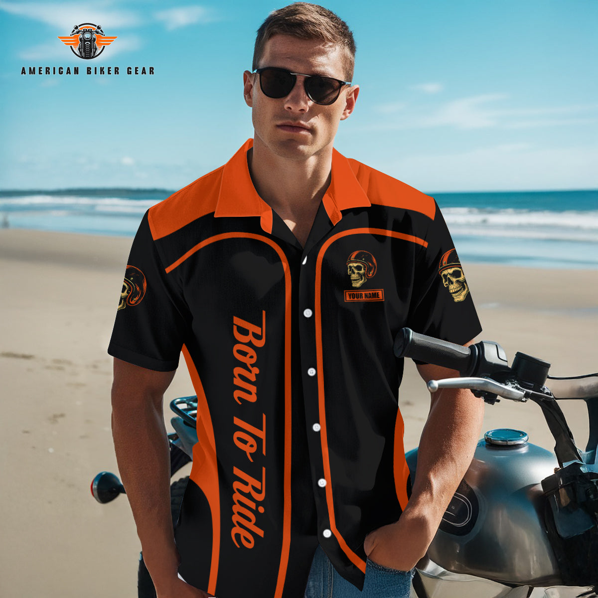 Ride Or Die Personalized Button Shirt TP04
