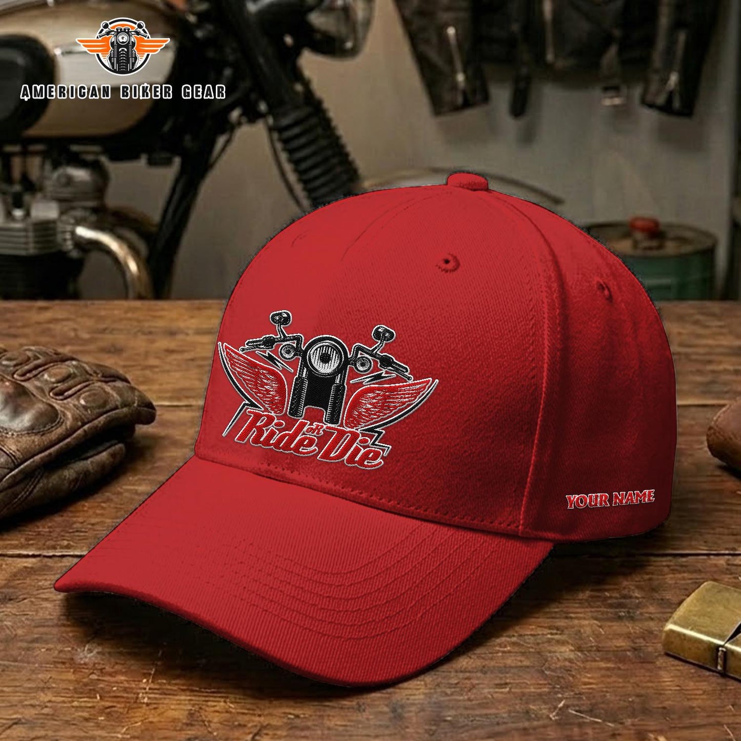 Biker Personalized Embroidery Cap TP02