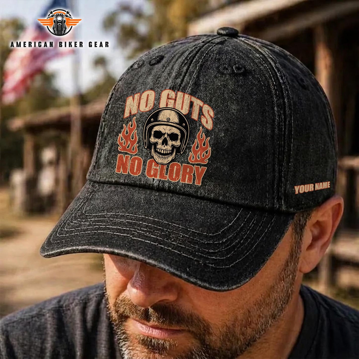 Biker Personalized Wash Cap TP04