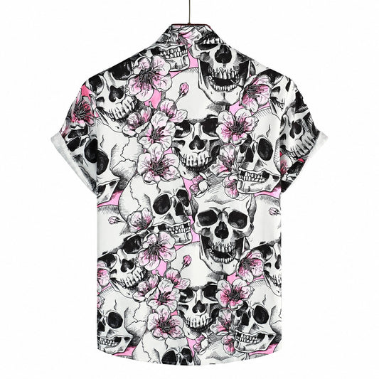 Flowers Skull Hawaiian Shirt TT02