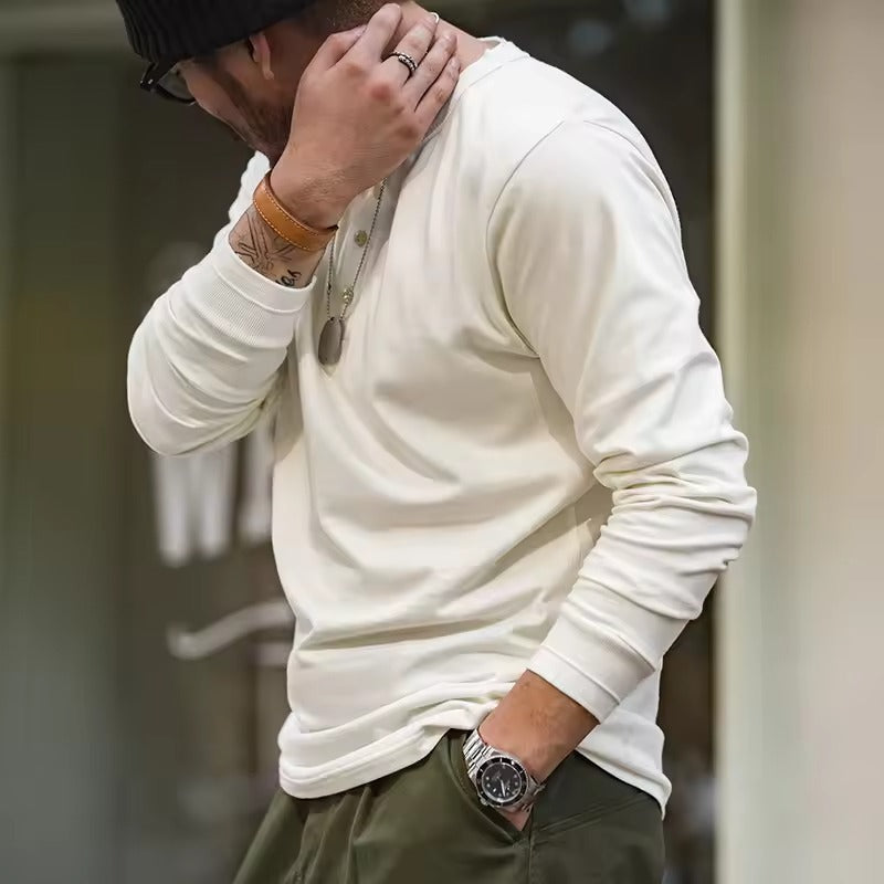 Beau Long Sleeve Henley Shirt