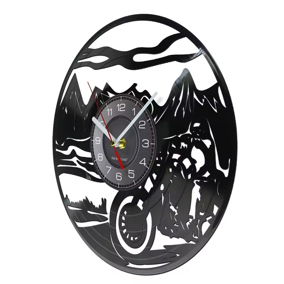 Classic Biker Wall Clock
