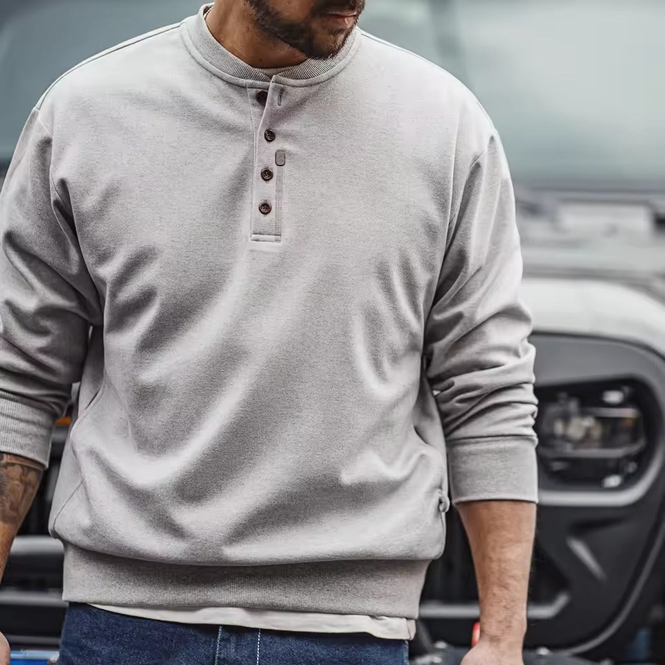 Gage Long Sleeve Henley Shirt