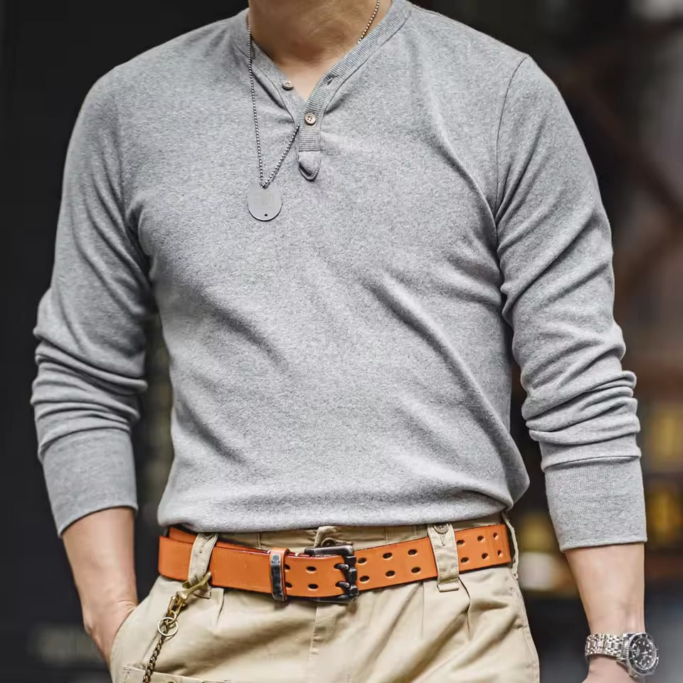 Rhett Long Sleeve Henley Shirt