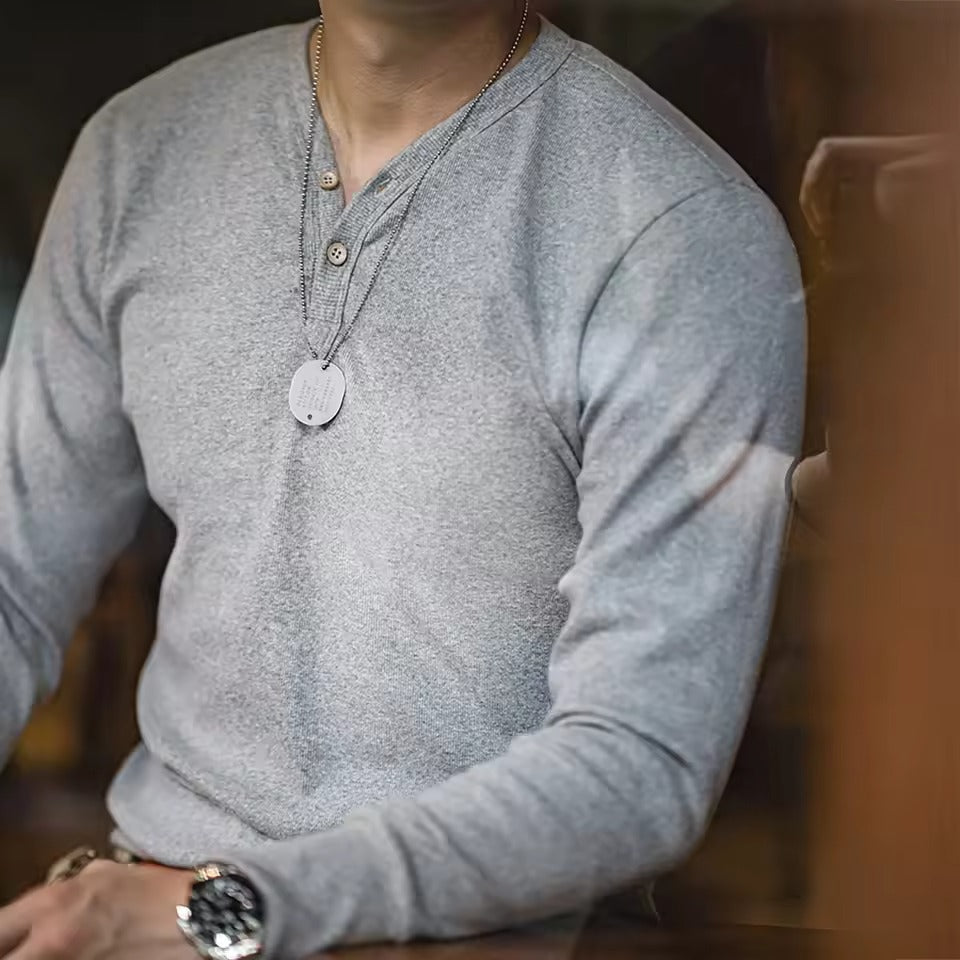 Rhett Long Sleeve Henley Shirt