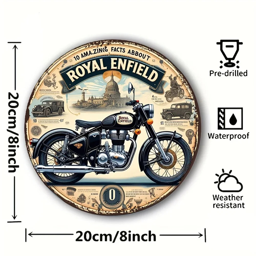Royal Enfield Metal Sign