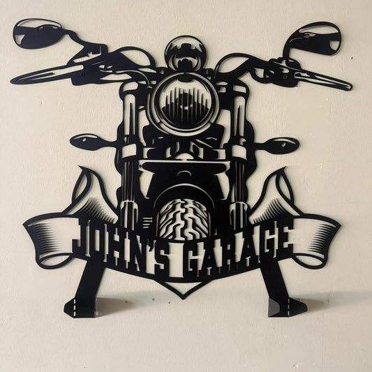 Personalized Metal Motorcycle Jacket Holder