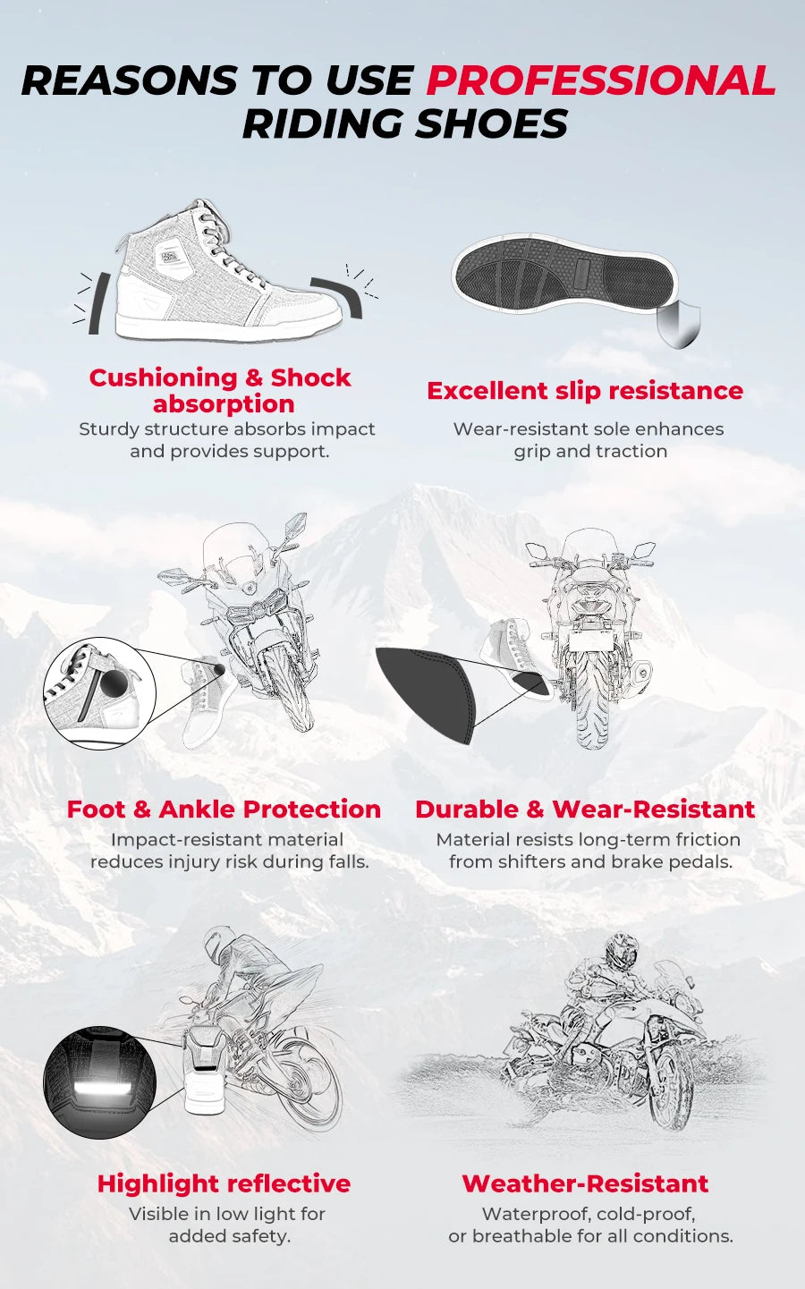 Lancol Motorcycle Shoes - ABG x KemiMoto