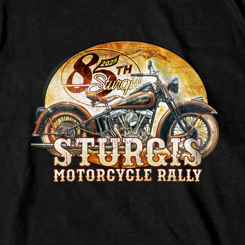 2025 Sturgis Motorcycle Rally Drafting SS Black T-shirt