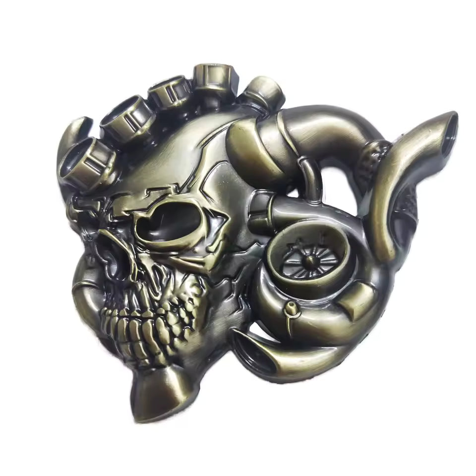 Metal Skull Motorcycle Fuel Tank Stickers