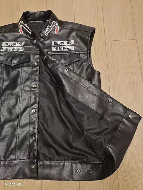 Son of Anarchy California Leather Vest
