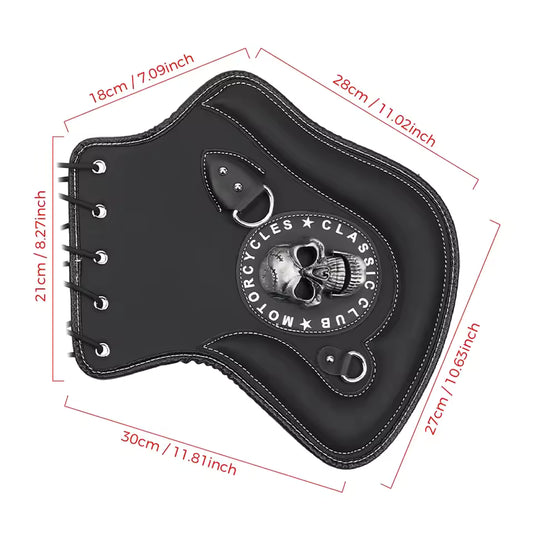 Skull Motorcycle Side Saddle Heat Shield