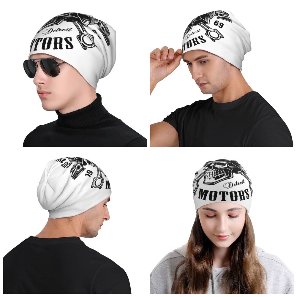 Custom Motors Skull Beanie VA06