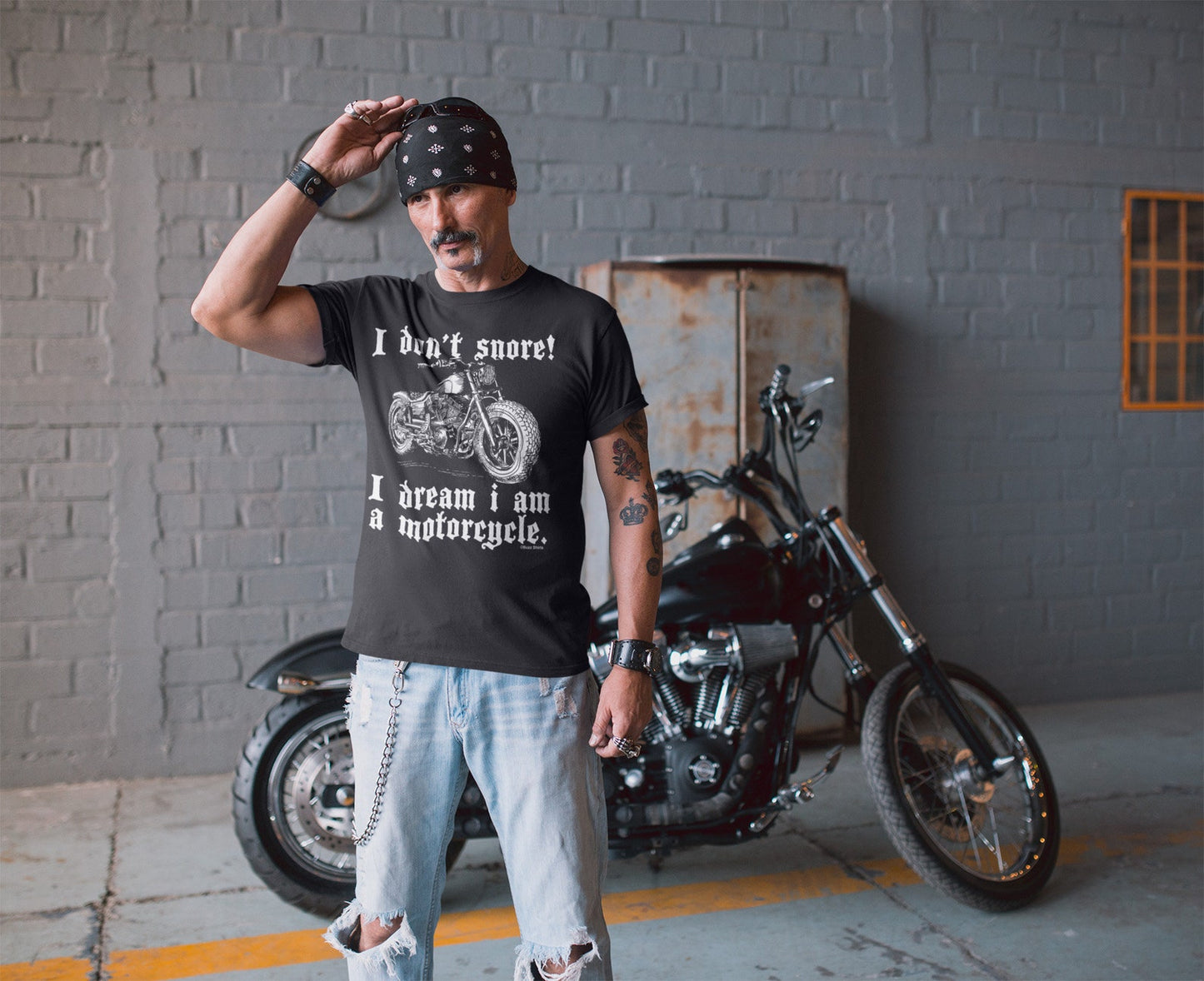 I Don't Snore I Dream I Am A Motorcycle Tee