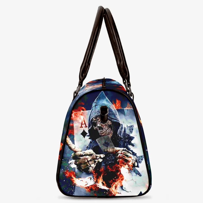 Grim Reaper Skull Canvas Travel Bag VA11