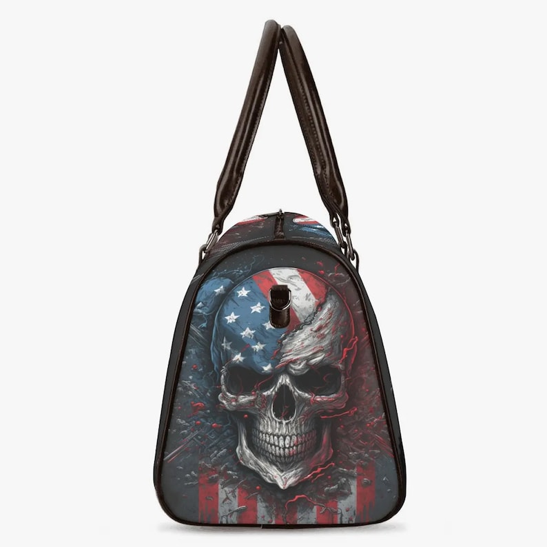 Gothic Skull Canvas Travel Bag VA05