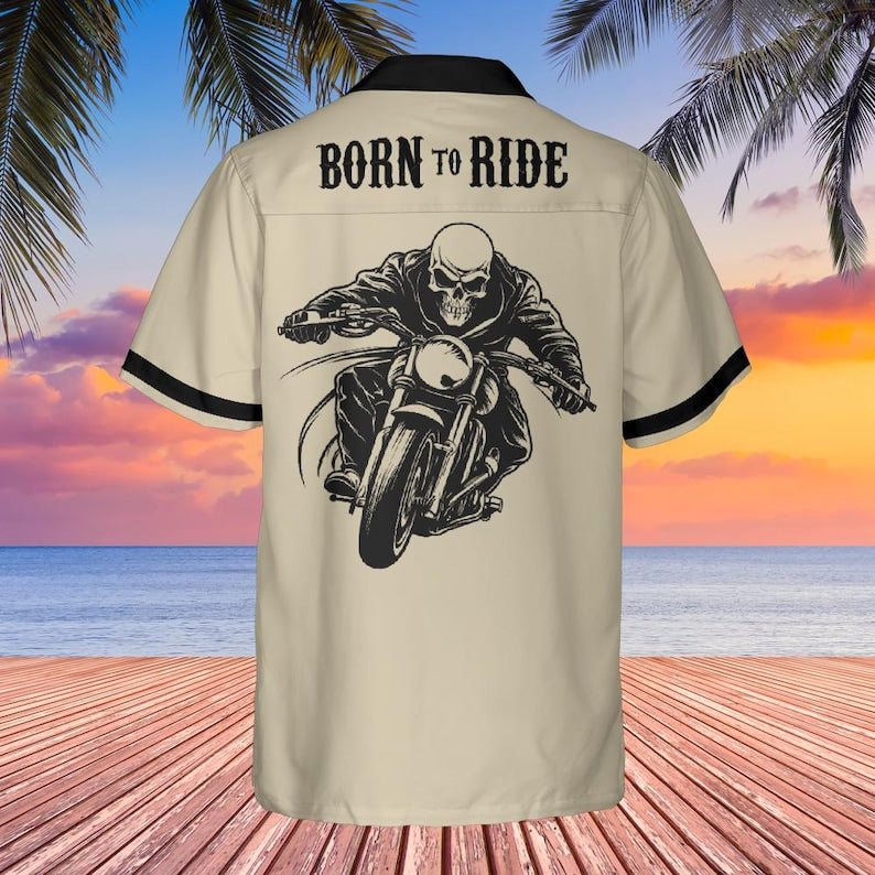 Born To Ride Motorcycle Hawaiian Shirt VA01