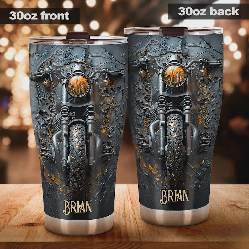 Personalized Biker Tumbler