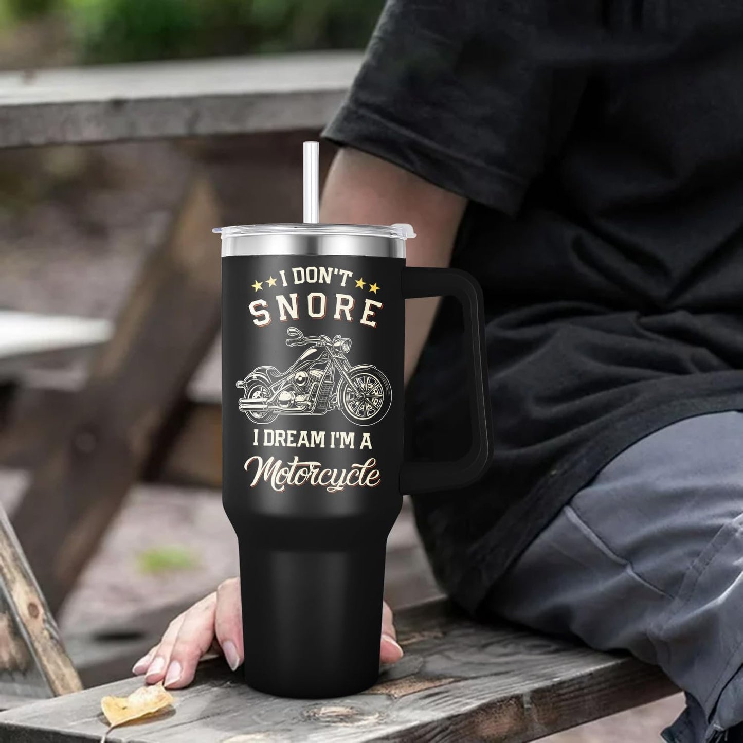 I'm a motorcycle 40oz Tumbler HA02