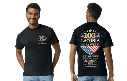 2026 Laconia Motorcycle Week Biker T-shirt VA15