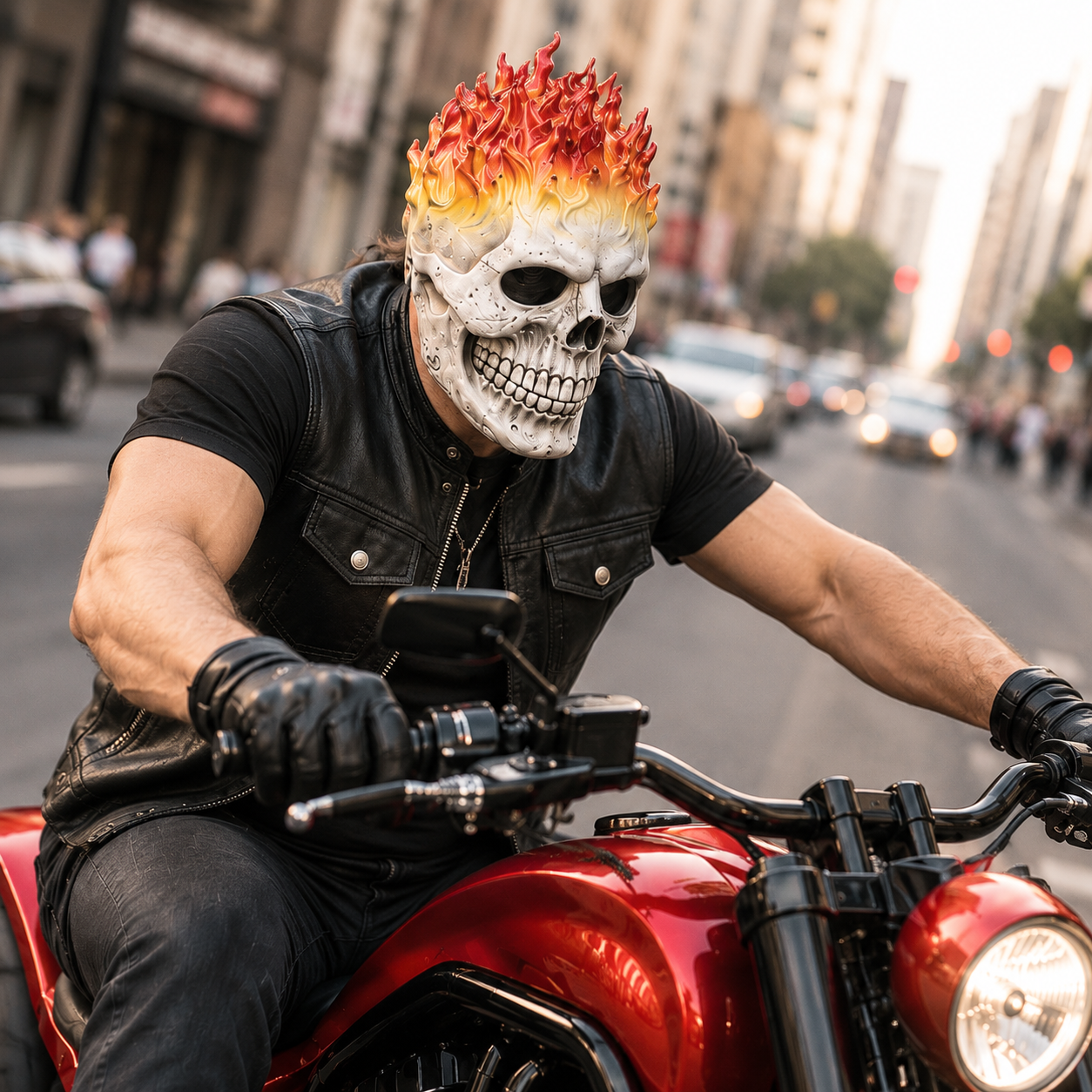 Flame Skull Mask