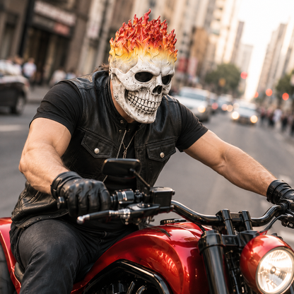 Flame Skull Mask