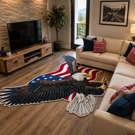 American Eagle Shape Area Rug TT01