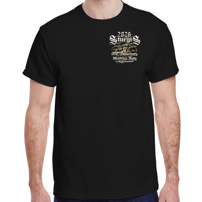 T-Shirt 2026 Sturgis Motorcycle Rally Vintage Army Bike