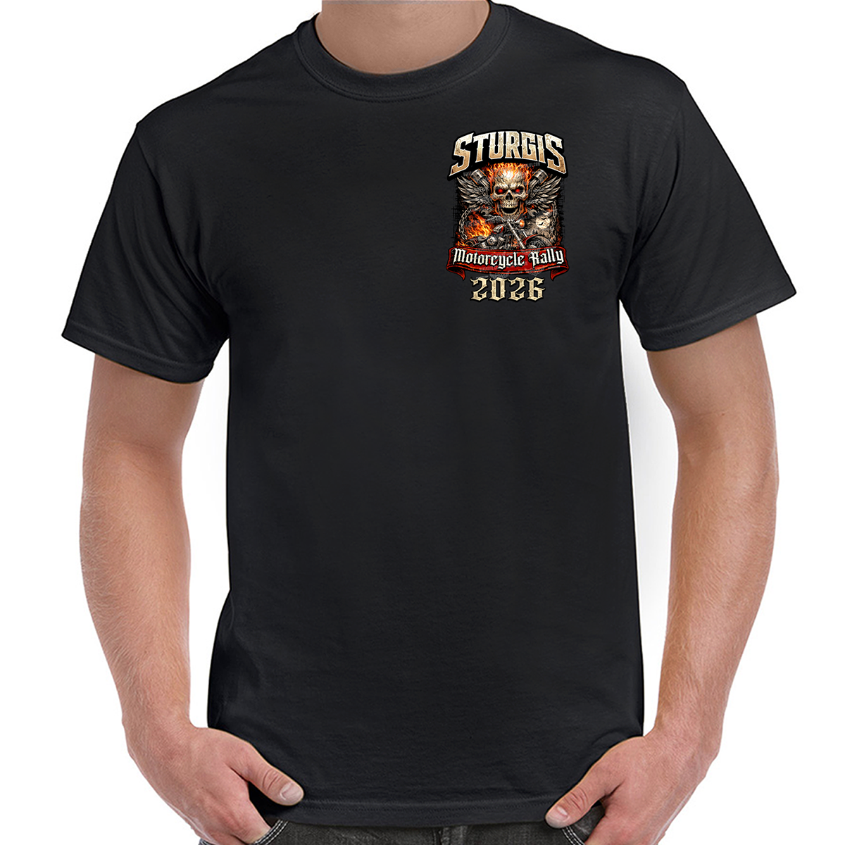 T-Shirt 2026 Sturgis Motorcycle Rally Ride to the Grave - Limited Print