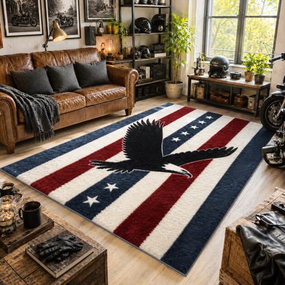 Eagle Flight Faux Cashmere Area Rug TT03