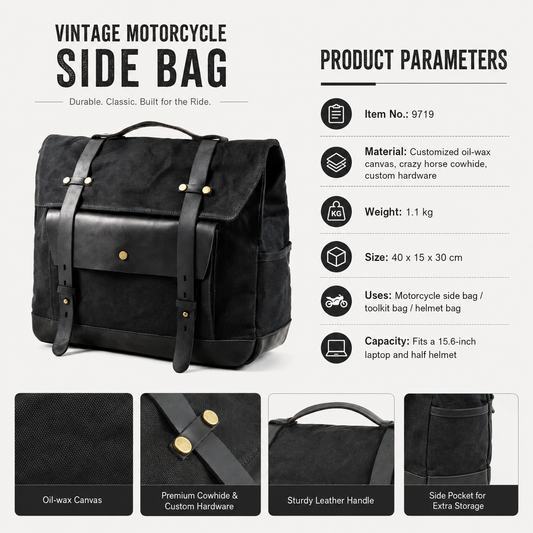 Vintage Canvas Side Bag TT1
