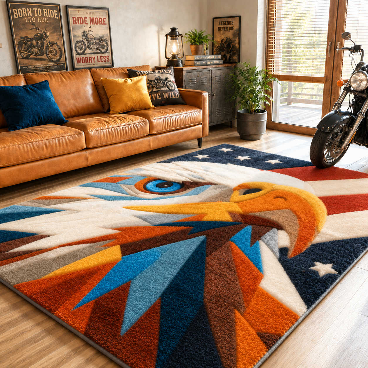Eagle Ignite Faux Cashmere Area Rug TT04