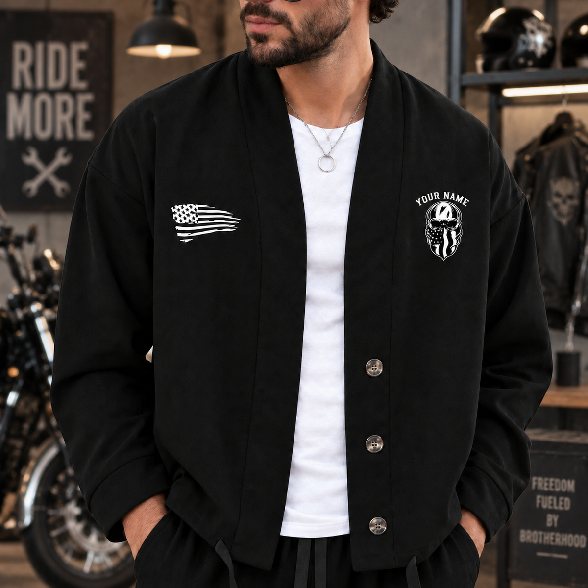 Combo Men's Cardigan Jacketsand Solid Jogger TP01