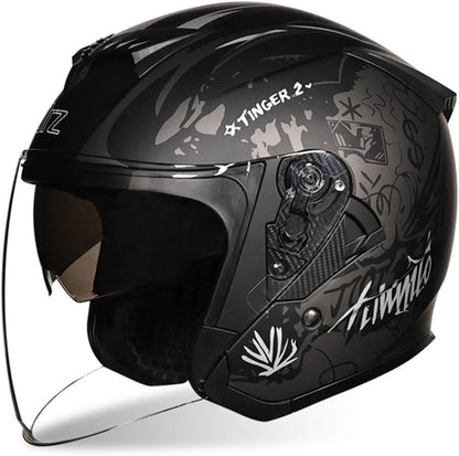 Style & Protection Tinger 2 Dual Visor Open Face Helmet TT32