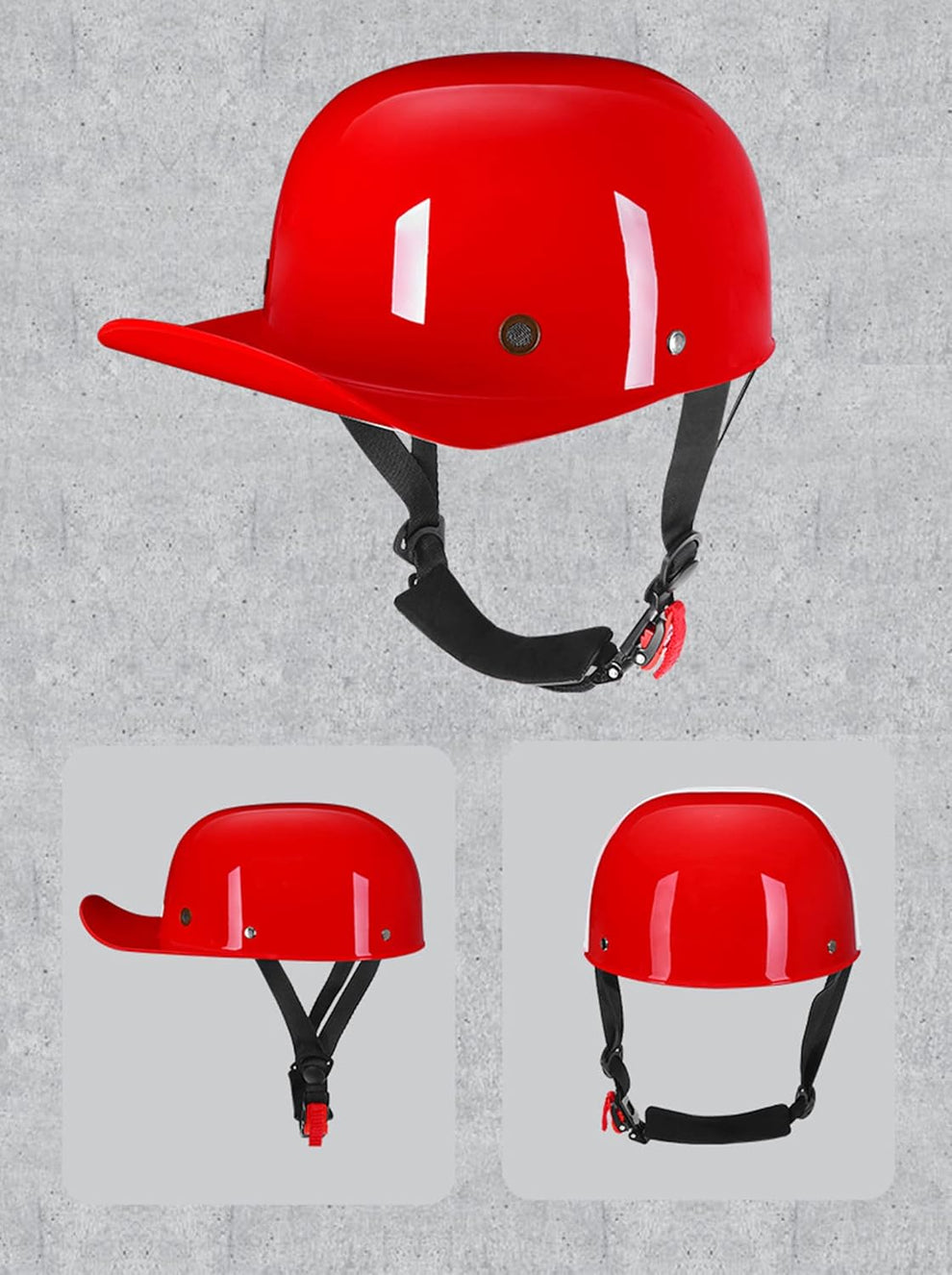 Duke Helmet - Red – American Biker Gear
