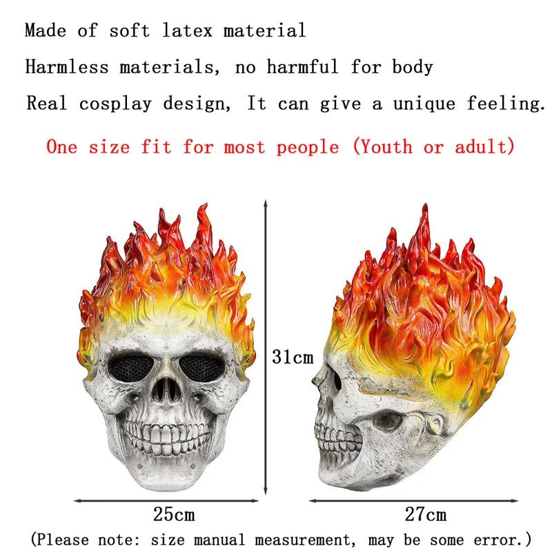 Flame Skull Mask