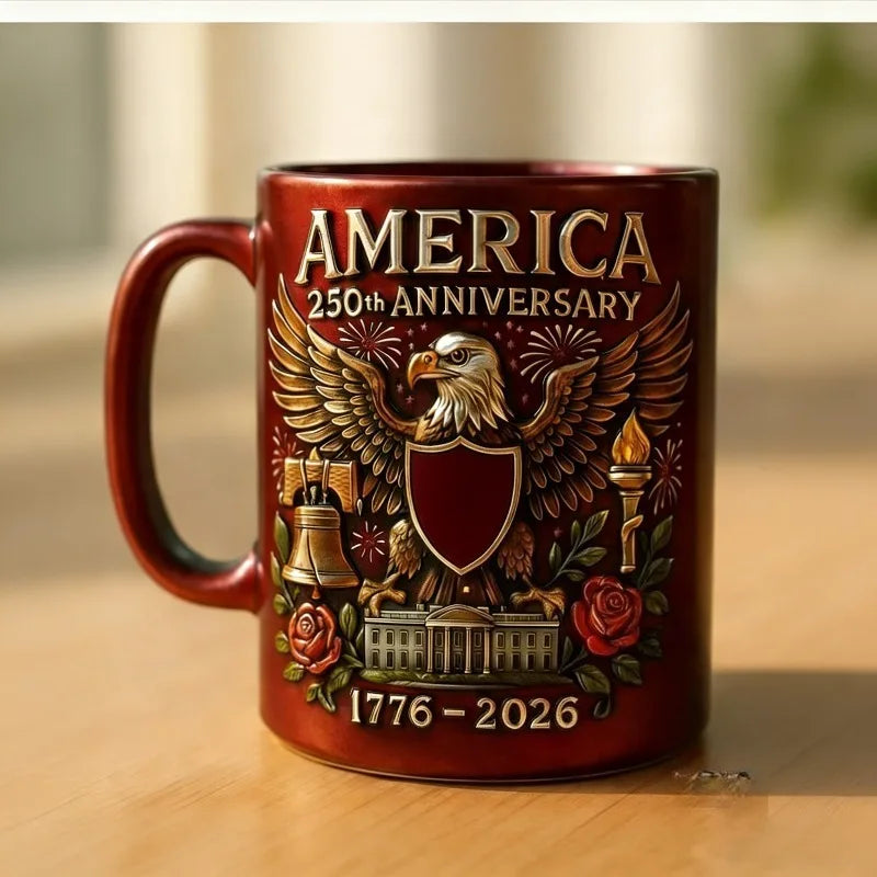 USA 250th Anniversary Ceramic Mug