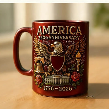USA 250th Anniversary Ceramic Mug