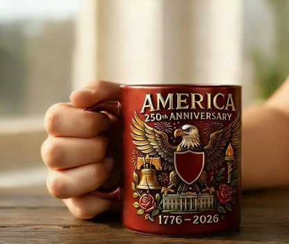 USA 250th Anniversary Ceramic Mug