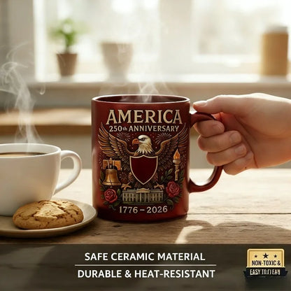 USA 250th Anniversary Ceramic Mug
